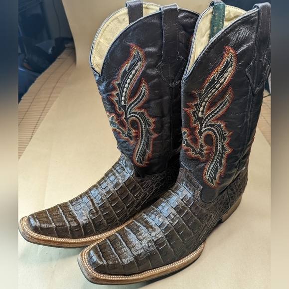 Javier Del Norte Other - Javier Del Norte Boots men's size US 10.5 Mex 29.5. Alligator embossed brown lea